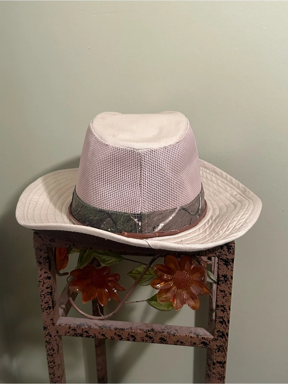 Paramount Outdoors Team Realtree Mesh Safari Hat Mens OSFM Tan Camo Sun Bucket